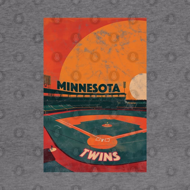 Midcentury Minnesota Twins Stadium by Rad Love